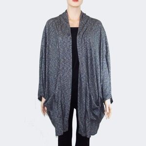 ecote Drape Cocoon Wrap Soft Cardigan Yoga Lounge Casual Athleisure Size Med